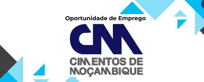 Logotipo da Cimentos de Moçambique (CDM) com as palavras "Oportunidade de Emprego" acima, indicando uma vaga de trabalho.